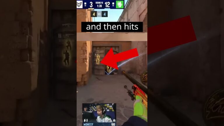 the RAREST SHOT in gaming… #shorts #gaming #gamingshorts #cs2 #funfacts #gamingvideos #csgo