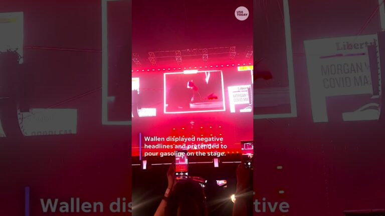 See how Morgan Wallen sent a fiery message at his tour opener #Shorts
