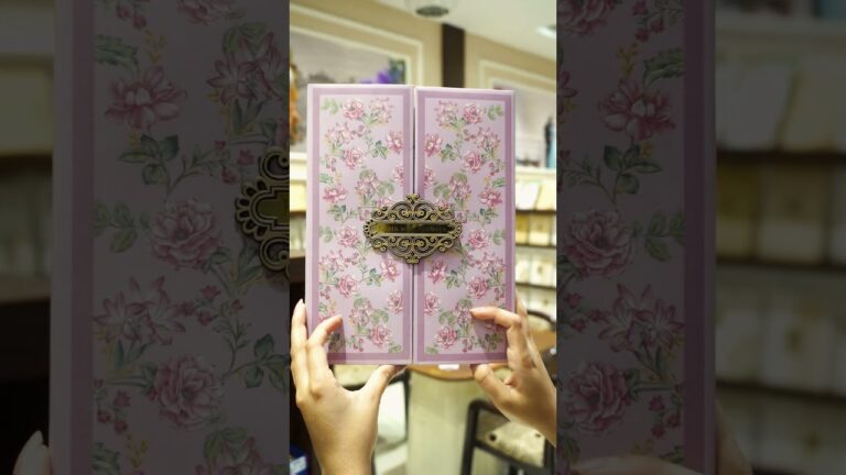 Pink Door Nameplate Wedding Card  #weddingcards #weddinginvitation #marriageinvitation