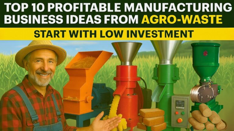 Top 10 Profitable Manufacturing Business Ideas from Agro-Waste | Start with Low Investment