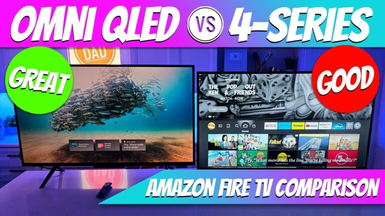 Amazon Fire TV Omni QLED vs 4-Series 43" Smart TV COMPARISON