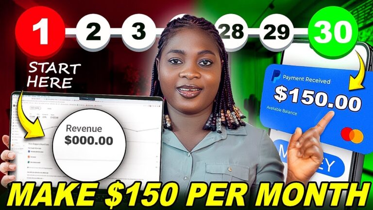 How To Make Money Online Fast – EARN $150 in 30 Days
