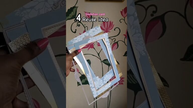 part 2 invitation card reuse idea