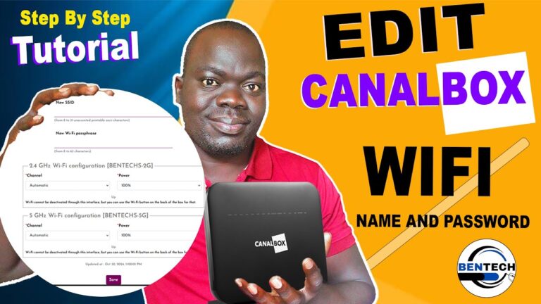 How to change canalbox wifi password and name | Reset canalbox router passoword