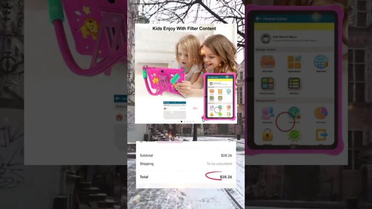 Perfect Kids Tablet with Built-In Material #christmasgiftsforkids