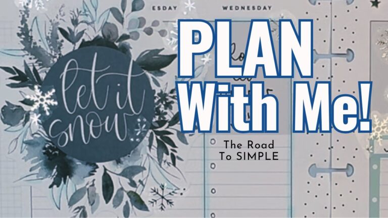 Let It Snow! Decorate Your Calendar Planner With Me – Ideas for the Classic Vertical Happy Planner.