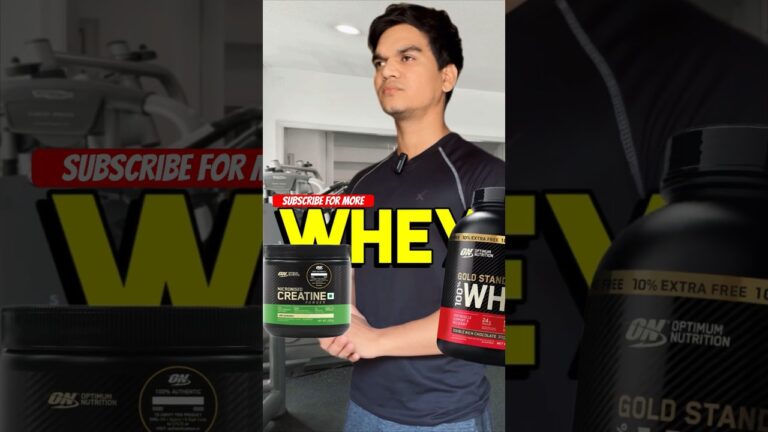 Creatine with whey protein ✅ #supplements #shorts