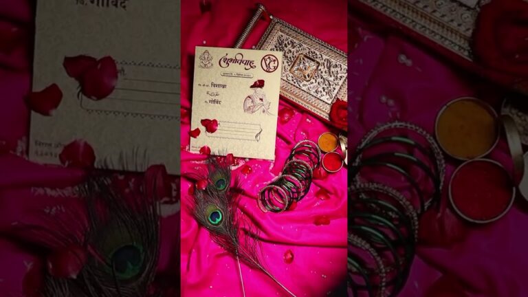 #wedding #invitation card video #fashion