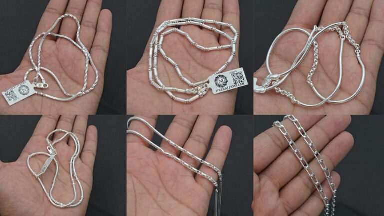 latest silver chain for girls 2024 light weight silver chain designs for girls latest jewelry design