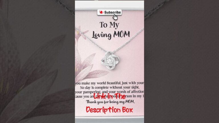 Gift For Mother’s Birthday | Love Knot Necklace | Mom pendent #short #shorts #ytshorts
