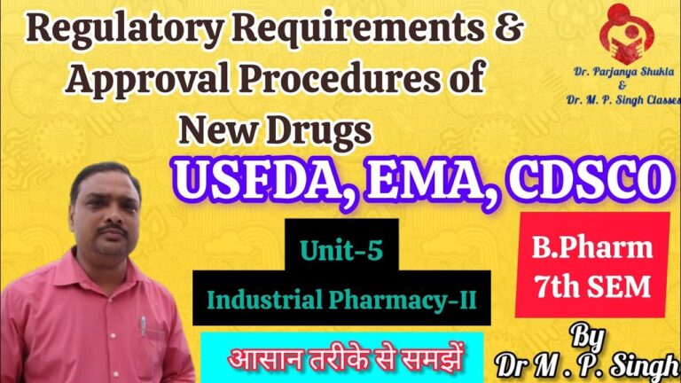 Regulatory requirements & Approval Procedures for New Drugs | Industrial Pharmacy-II | BP702T