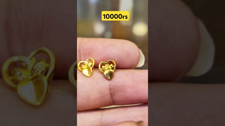Latest Lightweight Gold Earrings for women #shorts #earrings