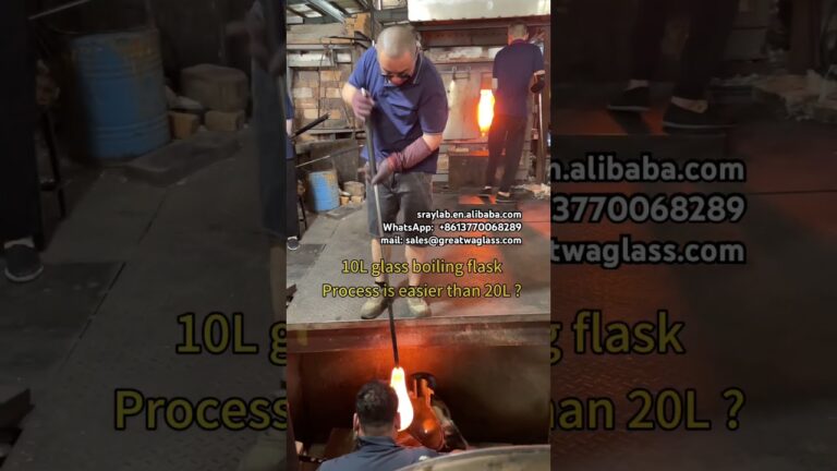 We make 10L glass boiling flask, lab glassware for you #science #chemistry #glass #lab #fy