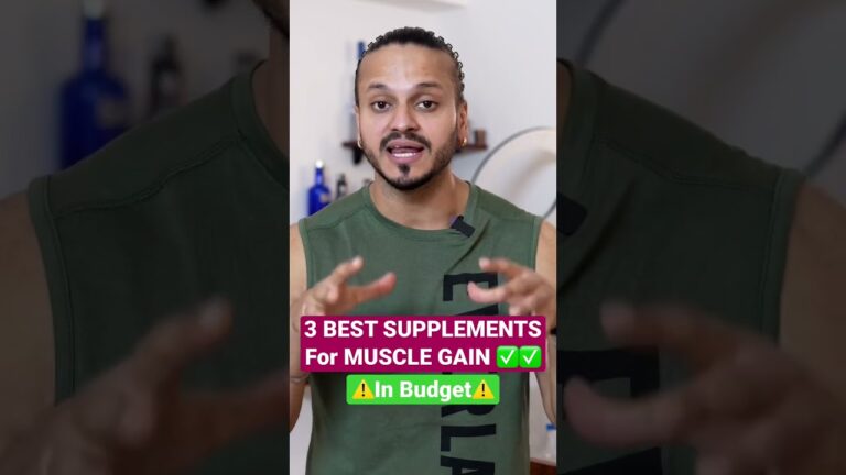 3 Best Supplements for Muscle Gain in BUDGET⚠️#shorts #shortsviral #budget #dietplan #supplements