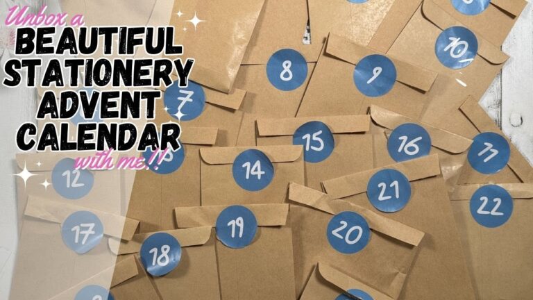 Unbox a Beautiful Stationery Advent Calendar With Me  | January Celebration Day 11✨