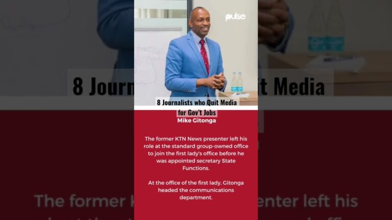 Francis Gachuri, Kennedy Murithi & 6 others who quit media for gov't jobs #Shorts #PulseKenya Mushenee