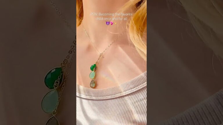 Lariat Birthstone Necklace for Mom #siblings #jewelry #handmade #gold #necklaces #jewelrymaking