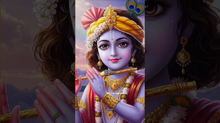 Powerful krishna mantra 🙏✨🌺 KRISHNAYA VASUDEVAYA #shorts#chanting#meditation#music