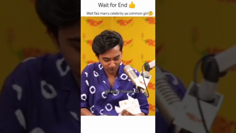 Faiz marry ya celebrity 🤭🙈 #mohammadfaiz #interview #podcast #love #youtubeshorts