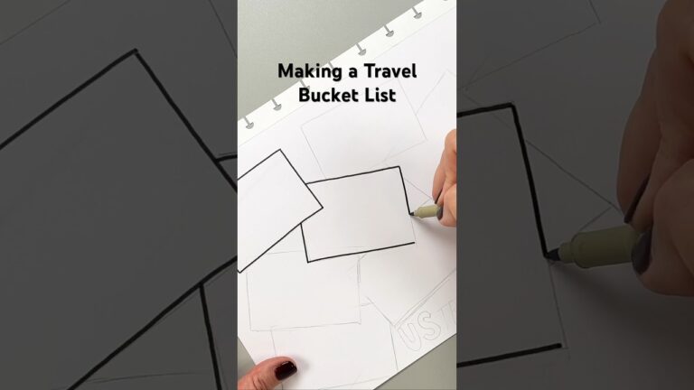 Making a US Travel Bucket List for my Planner!