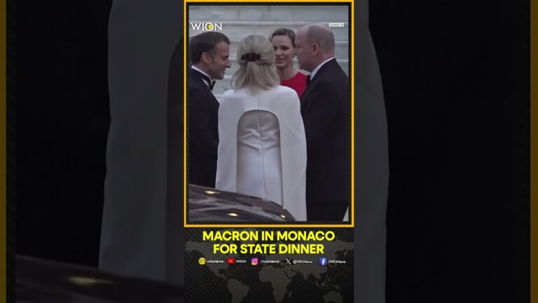 French President Macron and First Lady Arrive for State Dinner in Visit to Monaco | WION Shorts