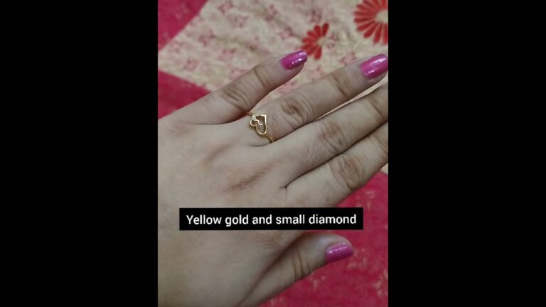 1gram Gold and Diamond💫💫 finger ring. lightweight latest finger ring design.18 Carat Hallmark Gold .