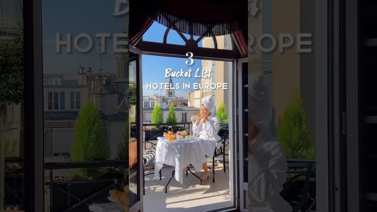 3 Luxury Bucket-List Hotels in Europe! | #travel #paris #amsterdam #london #hotel #hotelreview