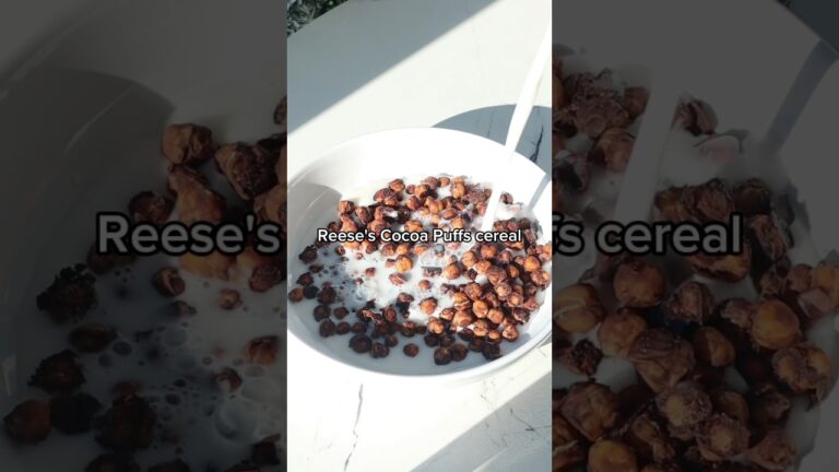 Healthy Reese’s Cocoa Puffs Cereal Made From… CHICKPEAS? 🍫🥣🥜 #recipes #breakfast