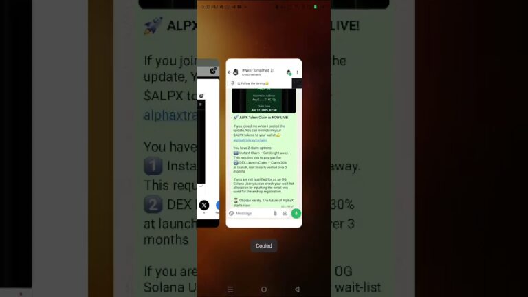 🚀 AlphaX: ALPX Token Claim is NOW LIVE!