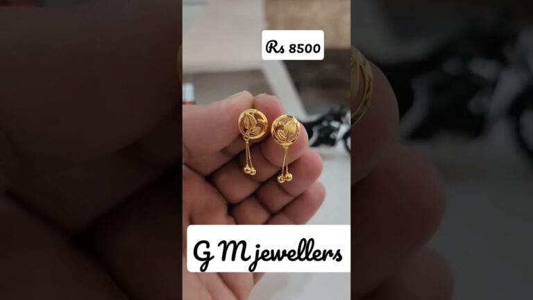 ladies earrings latest design #gold #jewellery #shorts #trending #viral# hallmarks 100%