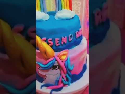 #shorts#unicorncake unicorn cake my daughter's 4th birthday party