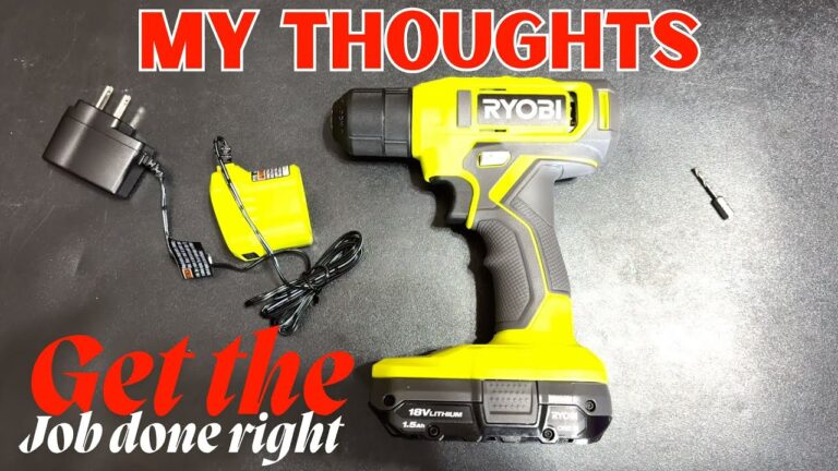 RYOBI 18V Cordless 3/8 Drill Kit – Is It The Best Drill?