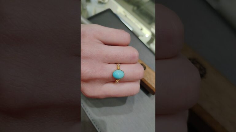 New Turquoise gold ring for women