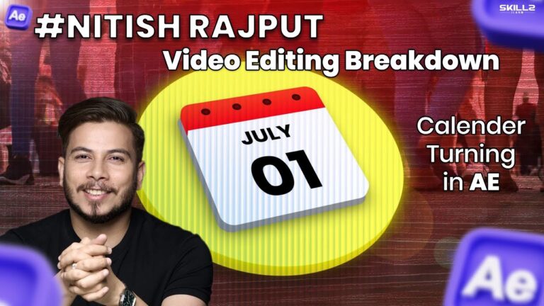 Calendar Scrolling Animation in After Effects | Nitish Rajput Style Editing Breakdown