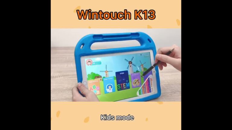 Wintouch K13 10.1inch Kids Learning Tablet with Stylus, EVA Case, Handle and Free Gifts.