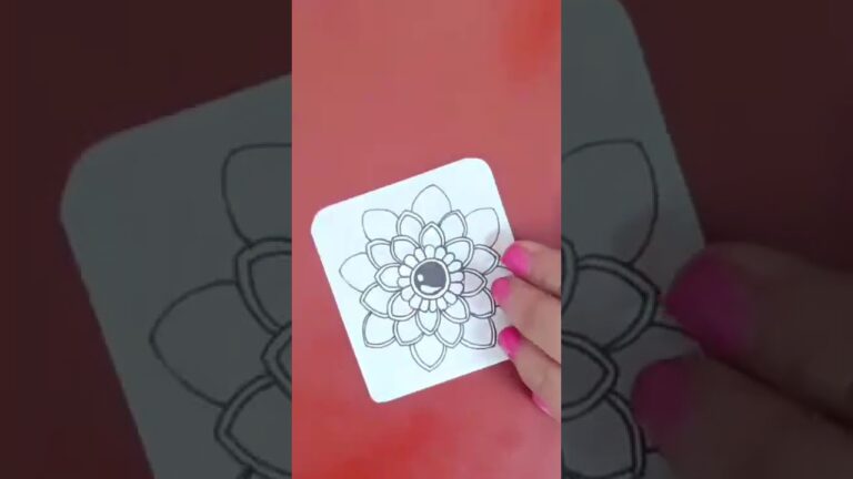 Mandala Tutorial | Easy Mandala Tutorial for beginnersStep by step Mandala #shortvideo #artnaz