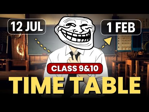 Topper’s Timetable for Class 9 & 10 🔥| Score 95%–School+Tuition+Self‑Study ✅️ | class 10 time table