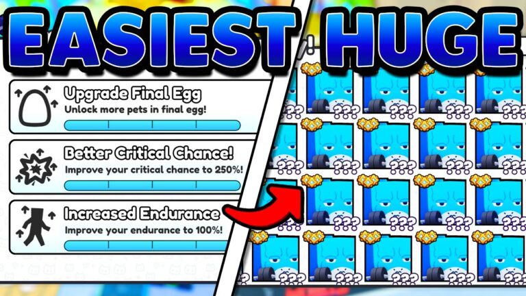 How to Farm the EASIEST GYM HUGE in Pet Simulator 99!