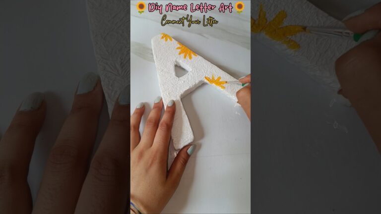 Name  Letter Diy 🤯😍#art #drawing #craft #diy #ytshorts #ytviral #viralvideo #yt