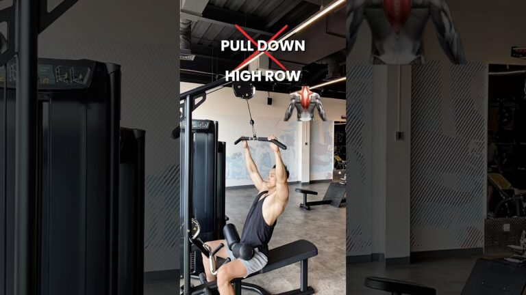 BUKAN PULLDOWN TAPI HIGH ROW⛔️ #fitness #gym #workout #backworkout #tips