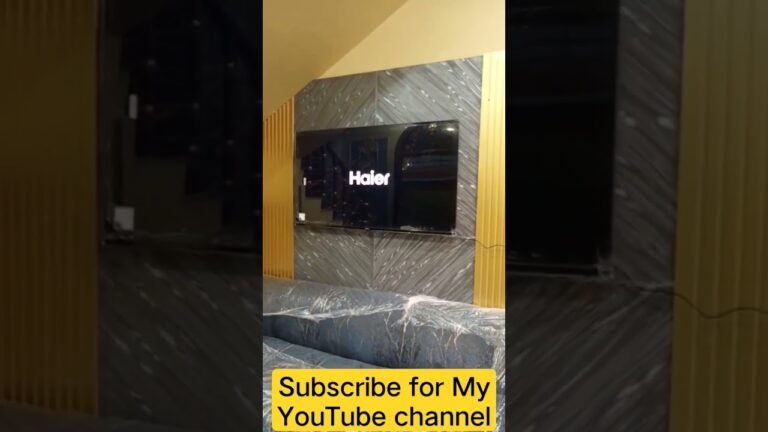 Haier led tv 55 inch 4k installation#haier#