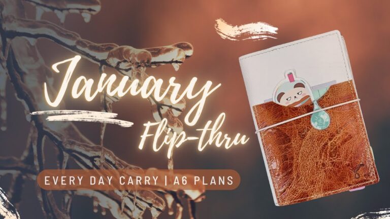 Planner Flip: January 2025 // EDC Planner • A6 Plans By Just Scribble