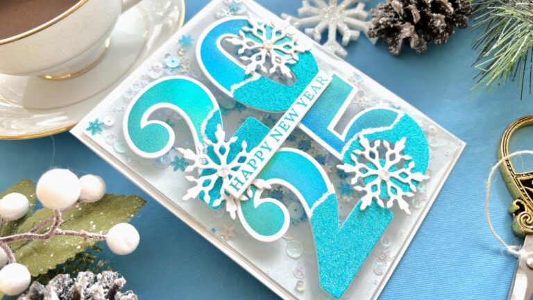 A "COOL" Happy New Year Card | Spellbinders Color Mix Celebrations Collection | Cardmaking