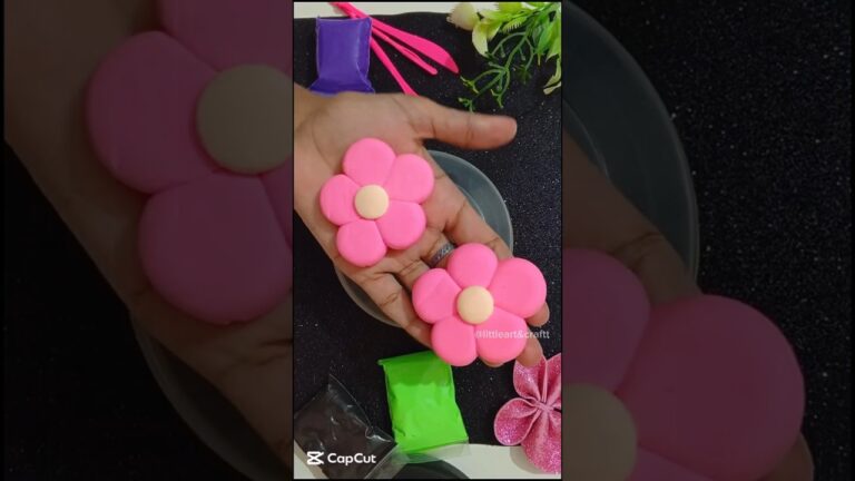 💕💕making clay bouquet 💕💕 / nice/beautiful/clay #craft #trending #shocking #asmr #handmade #shorts
