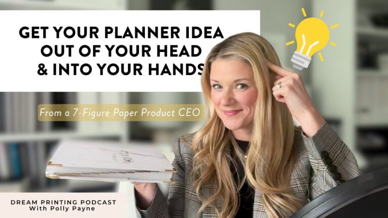 How to get your planner idea out of your head and into your hands!