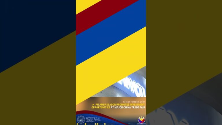 PH Ambassador Promotes Investment Opportunities at Major China Trade Fair