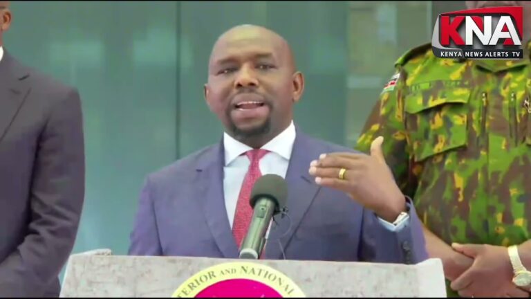 "NO MORE PROTESTS IN KENYA BY GOONS IN THE NAME OF PEACEFUL PROTESTS," CS MURKOMEN DECLARES Mushenee