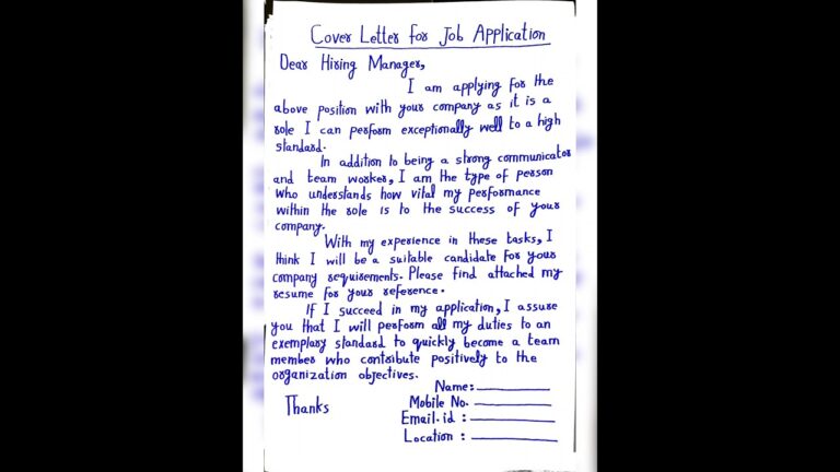 Cover Letter || How to Write a Cover Letter for a Job Application #shorts #application #job
