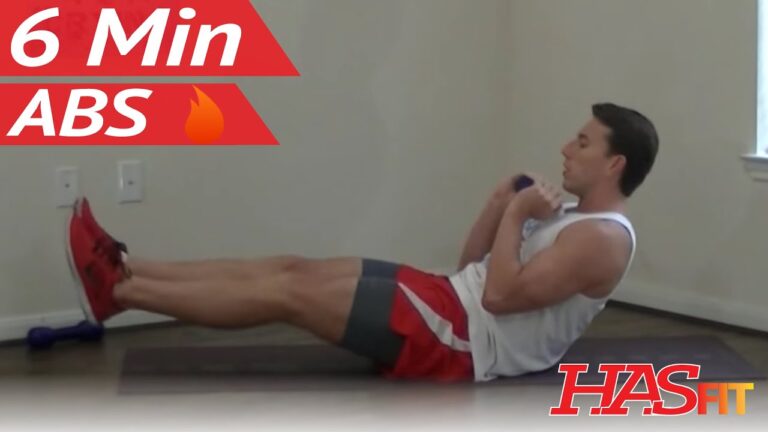 6 Minute Abs Burnout – HASfit Abs Work Out – Abdominal Exercises – Ab Work Outs – Abs Workout