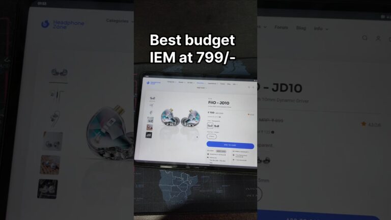 Fiio JD10 | Best earphone at 799 #audiophile #review #treanding #gadgets #tech #music #budgetaudio